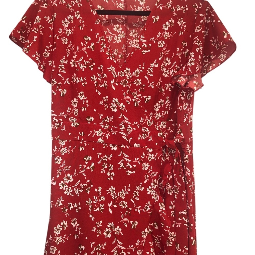 Women’s Summer V-Neck Wrap Style Dress - Picture 11 of 13